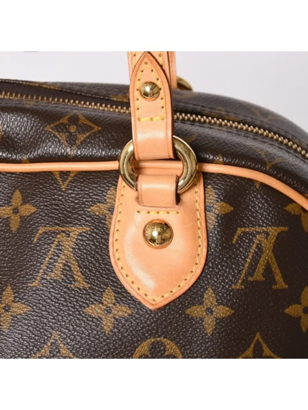 Louis Vuitton Montorgueil GM Shoulder Bag Brown Monogram Canvas Gold